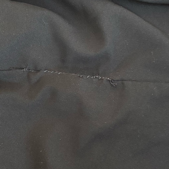 Banana Republic Ruffle Wrap Dress Sheer Chiffon Black Heart Print Size 6 - Picture 14 of 14